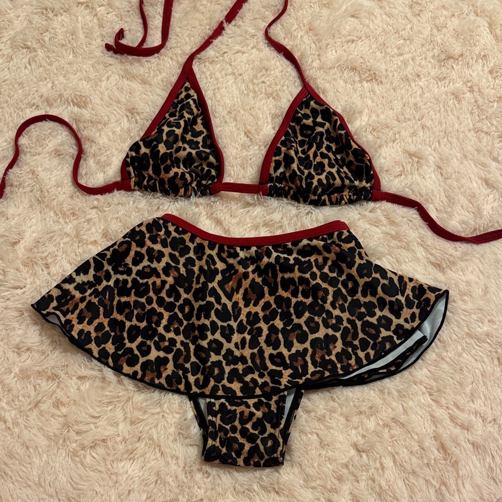Leopard Print Bikini Set